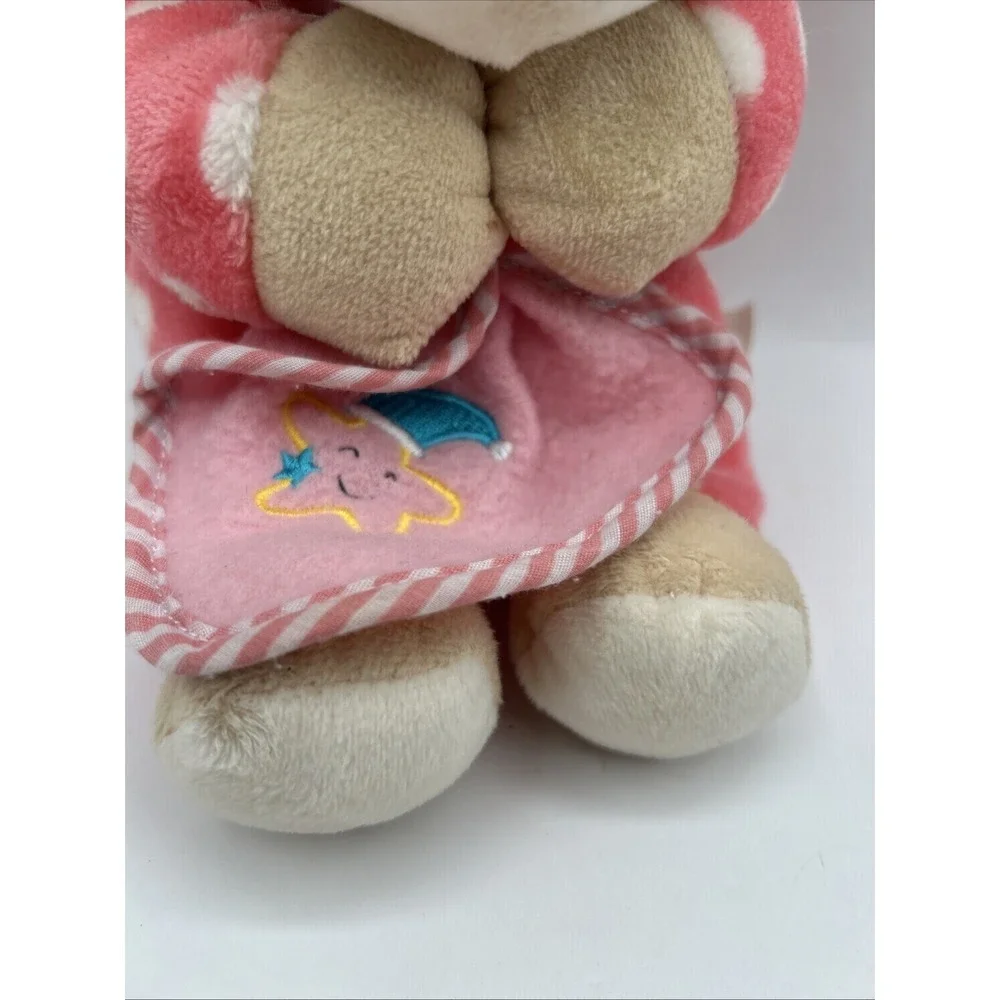 Hug Fun Interactive Praying Sleeping Bear w/Blanket Girl Pink‎ 13